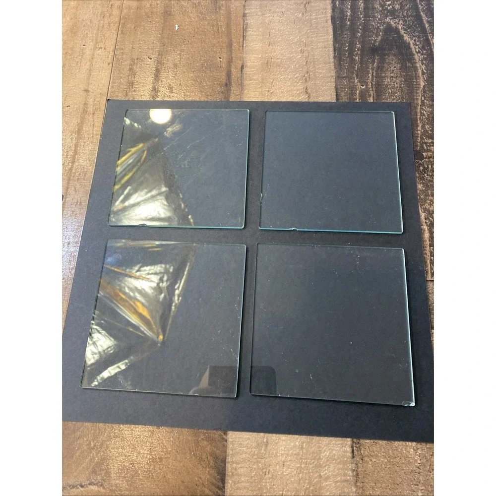 Picture Frame 3X3 Fall Autumn‎ Set Of 2 Halloween Pumpkin Decor Glass Few cracks